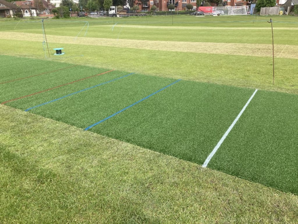 cricket practice, the evolution of cricket pitches to artificial ones.